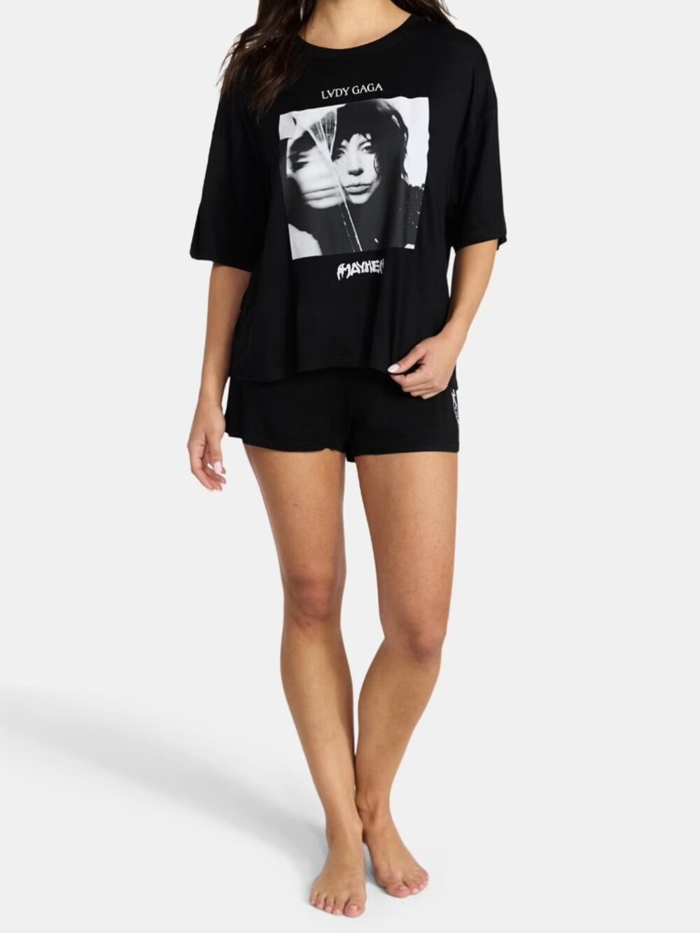 [NEW] WOMEN'S LADY GAGA 2PCS PJS WOMEN'S PAJAMA SET (2-PIECE) WOMENS SIZE 3X - Picture 4 of 5